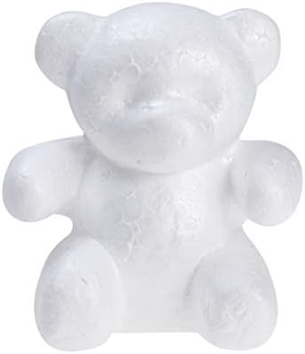 Modeliranje bijelog pjene medvjeda: polistiren pjena medvjedi medvjed medvjed medvjeda figura DIY CRAFT izrada