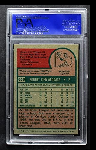 1975 FAPPS 659 Bob Apodaca New York Mets PSA PSA 8.00 Mets