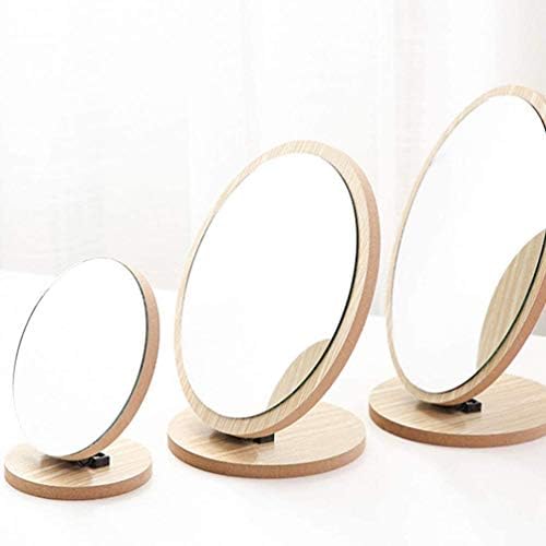 Llryn stolno ogledalo za šminkanje sa postoljem profesionalno sklopivo rotirajuće ogledalo ovalno ogledalo stoni gornji ogledalo za spavaću sobu kupatilo toaletni Salon