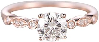 Prstenje za žene 2023 rođendanski pokloni Rose Gold dijamantski prsten dijamantski angažman ženska princeza