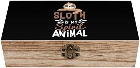 Nudquio Sloth je moji duhovni okvir za životinje za životinje sa retro bravom za fotografije nakita za