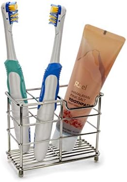 BROOKSTONE, minimalistički držač četkica za zube za kupatilo, drži redovne & električne četke, konstrukcije