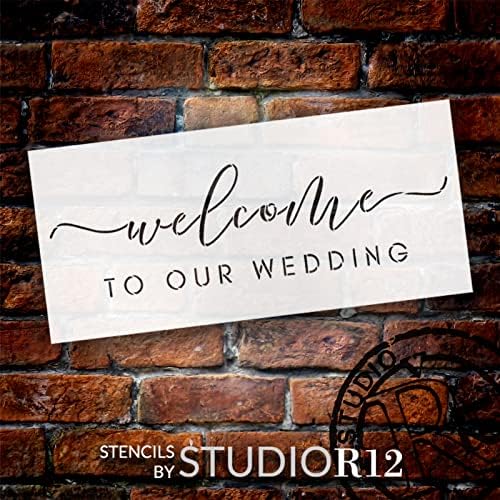 Dobrodošli u naš vjenčani šablon od Studior12 | Craft DIY Vjenčanje i ljubav Početna Dekor | Znak za farbanje