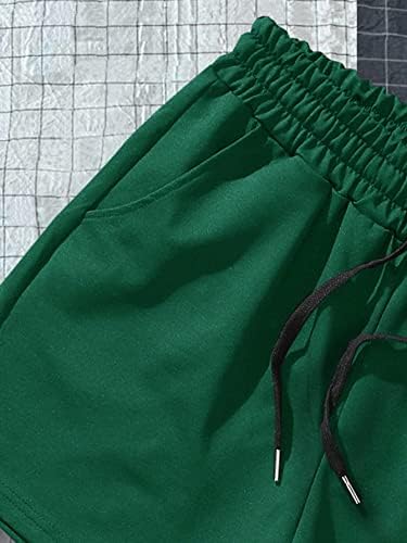 GORGLITTER muške kratke hlače sa grafičkim trakama sa slovima sa vezicama za ljetni trening sa džepovima