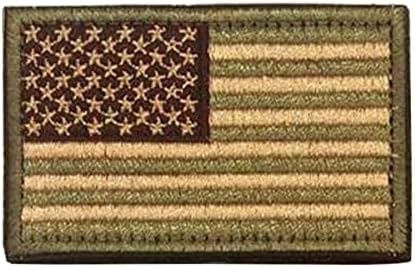 Vezena američka zastava zakrpa USA zastava za zastavu MULTI TAN taktičke vojne zakrpe Američka zastava vezeni zakrpa Style-1