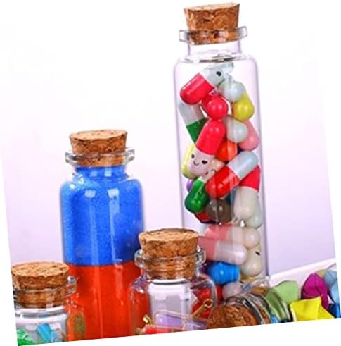 LuxShiny 24pcs mini kontejneri sa poklopcima Clear Clear Stakleni slatkiši jars Boials Dekorativna staklena