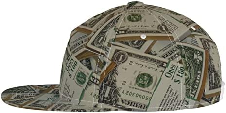 Unisex FlatBrim snack kape za viđenje oka piramidalnog dolar za odrasle kamiondžija podesiva bejzbol kapa crna