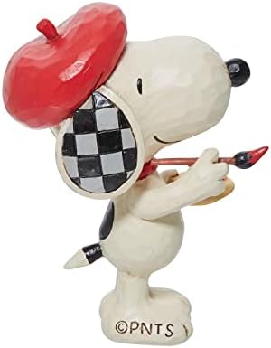 Enesco Jim Shore kikiriki Mini Snoopy Figurice za umjetnike 3,2 inča Multicolor 6011956