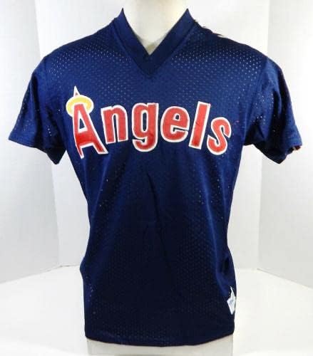 1983-90 California Angels 48 Igra Polovni trening Blue dres LATING L DP21627 - Igra Polovni MLB