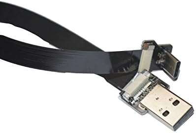 Trajni dugački crni FFC USB C FPV ravna tanka tanka vrpca FPC kabel USB tip-c 90 stupnjeva