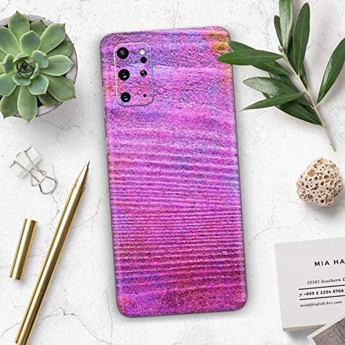 Dizajn Skinz Neon Pink Dyed Wood Wood | Zaštitni vinilni naljepnica zamotavanje kože kompatibilan je sa Samsung Galaxy Note 10