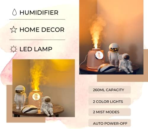 Cool Mist Mini ovlaživač-plamen-efekt Light-slatka ultrazvučni prijenosni ovlaživač zraka za