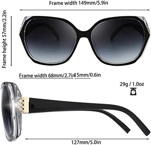 Svježe ženske prevelike kvadratne modne naočare za sunce Jackie O Cat Eye Hybrid Butterfly-izvrsno