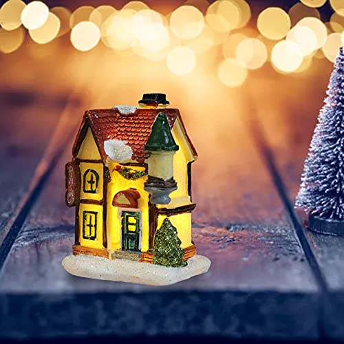 Nova mikro pejzažna smola užarena kuća mali ukrasi za božićne dekoracije za stolni prostor Foto studio Foto rekviziti