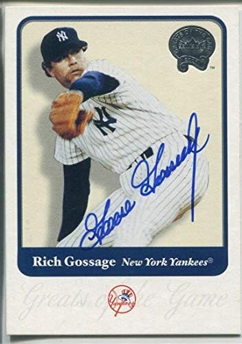 Goose Gossage Autographing 2001 Fleer Veliki igrača kartice - Glazbene kartice za trgovanje