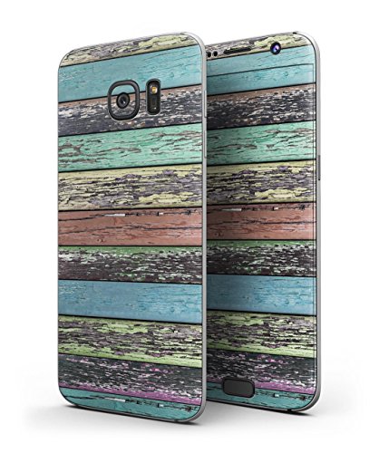 Dizajn Skinz dizajn Skinz Chiped Pastel Boja na drvu Cull-Body Wrap Decal Skit-Kit za Galaxy S7 Edge