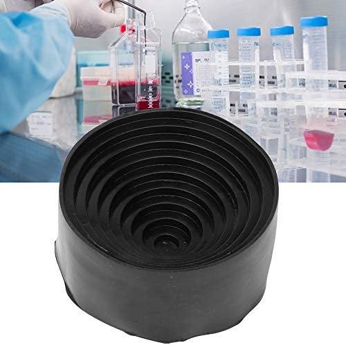 Laboratorijska podrška za tikvice, sažet prekrasan izgled okrugli štand, crni gumeni krug za eksperimentnu