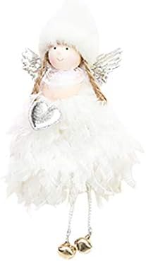 # 7353O9 Božićni ukrasi kreativni simpatični mini perjanski bell anđeo