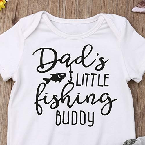 Novorođene dječje dječje dječake dječaci odjeća Pismo Ispis Romper Bodiysuit Slatke ribolovne ruffles Hratke