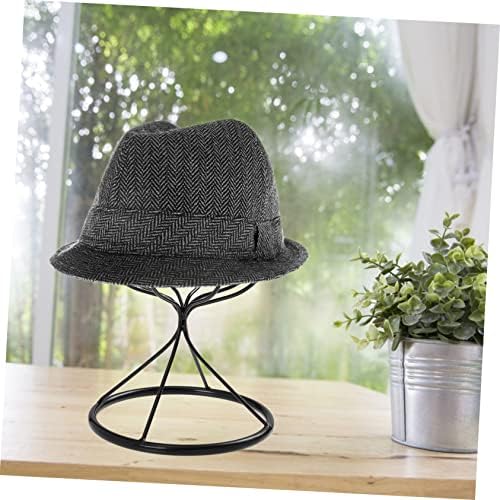 Jojofuny stalak za šešire od kovanog gvožđa dečiji šeširi sklopivi nosač zidni nosač za šešire 1kom stalak