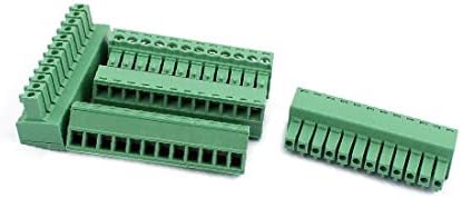 X-DREE 5Pcs 300V KF2EDGK 3.5 mm Pitch 12-pinski PCB vijčani Terminal blok konektor(5pcs 300-V KF2EDGK 3.5 mm pitch Connettore a vite PCB da 12 pinski