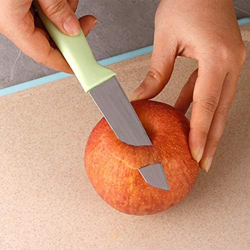 Nož za čišćenje, 3 komada oštar i izdržljiv nož za voće, sa zaštitnim poklopcem, nož za voće mali izuzetnog izgleda, pogodan za većinu vrsta povrća i voća