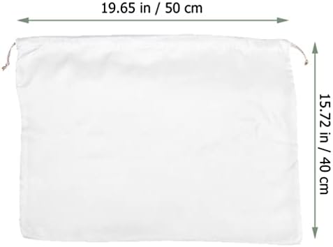 Valiclud Bijele čizme Bijele čizme Nakit Torbe za nakit 6pcs Silk satenske torbe za povučene torbe za pohranu