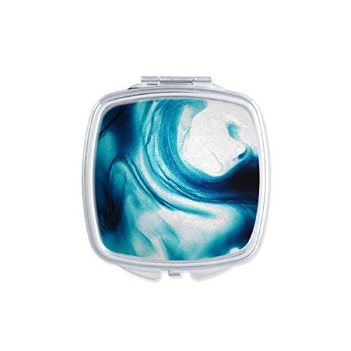 Prozirno Tečno Plavo Pigmentno Ogledalo Prijenosno Kompaktno Džepno Staklo Za Šminkanje Dvostrano Staklo