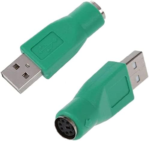 2 komada utikač na USB zamena utičnica za zamjenu PS / 2 do USB pretvarača za staru tastaturu-zelenu utičnicu
