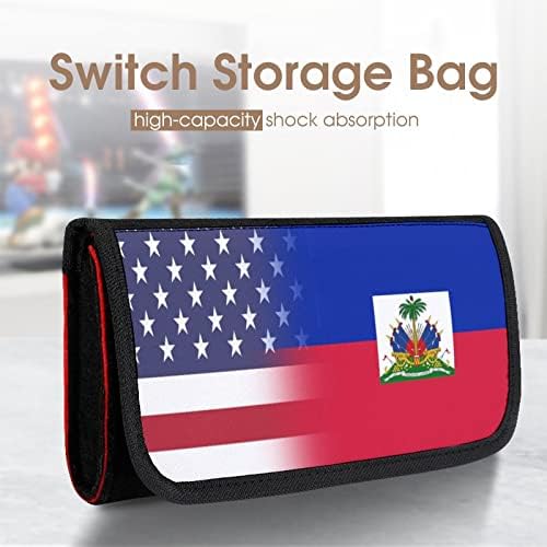 Američka torba za nošenje zastave Haitija kompatibilna sa prekidačem otisaka zaštitne futrole
