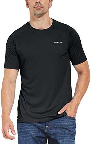 Baleaf muške upf 50+ majice kratkih rukava Lagana zaštita od sunca SPF majice Ribolov planinarenje trčanje