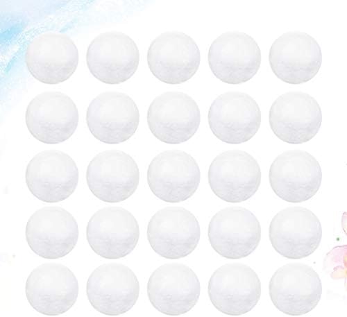 Stobok 180pcs bijela pjena kugla od polistirene craft kuglice sfera bijeli polistiren modeliranje okruglih oblika ukrasnih pjene kuglice za odmor za obrt za zanat za obrtni materijal