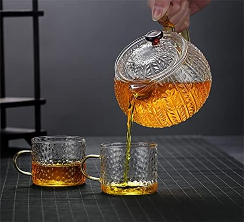 UxZDX staklena čaša čaša Kuhinjski pribor Tea čajnik Posuda za kafu Popis teware Infuser Pot ručice