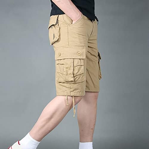 Ymosrh Muške kratke hlače Ležerne prilike sa sredinim strukom Obrezane pantalone Multi džepovi na otvorenom