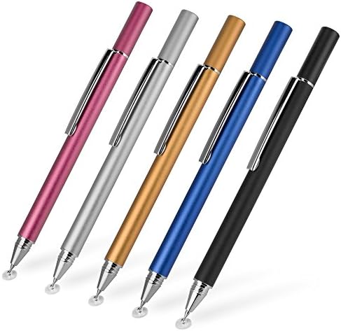 Boxwave Stylus olovkom kompatibilan sa Oppo A76 - Finetouch Capacitiv Stylus, Super precizan olovka za Stylus za Oppo A76 - Metalno srebro