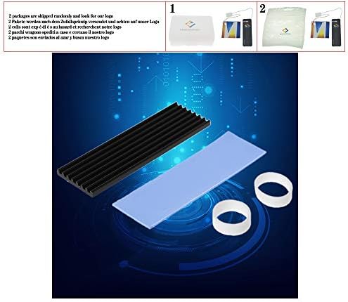 Novi čisti aluminijumski toplotni jastuk za hlađenje za N80 NVME M. 2 NGFF 2280 PCI-E SSD