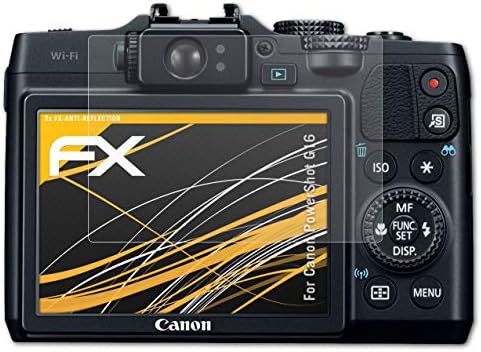 ATFOLIX zaštitnik ekrana kompatibilan sa Canon PowerShot G16 za zaštitni film za zaštitu od ekrana, anti-reflektirajući