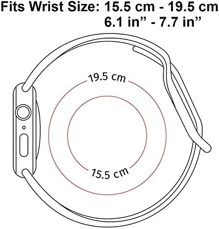 Ikiki-Tech kompatibilan sa Apple Watch Band 42mm 44mm 45mm 49mm zamjenska silikonska mekana sportska narukvica