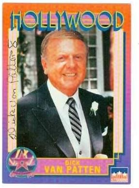 Dick van Patten potpisao trgovačku karticu 1991. hollywood hodanje slavnih 34 - TV trgovačke