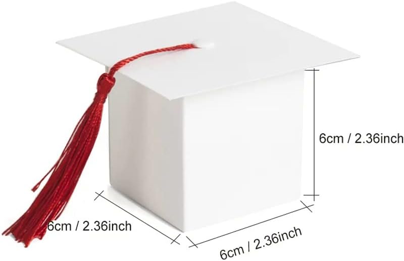 Cijele godine dizajna diplomirana kapija Poklon kutija W / Tassel Party Favorit DIY Craft