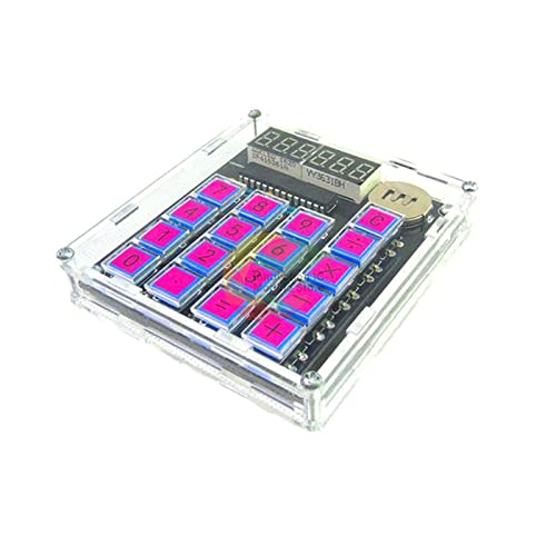 DIY MCU kalkulatorski komplet Digitalni kalkulator cijevi sa šest svijetlih crvenih 7 segmenatskih LED modula oduzmet dužno pojedinosti