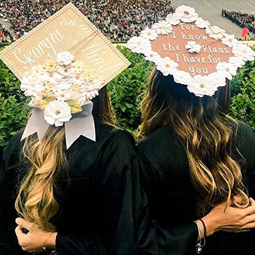 2023 Dekoracije diplomskih kapa - 12 kom Glitter Cardstock za prazno diplomski poklopac Topper -