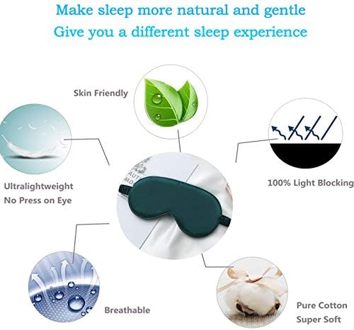 Prirodno svilena maska ​​za spavanje, super-glatka maska ​​za oči, udobna i prozračna, s elastičnom trakom