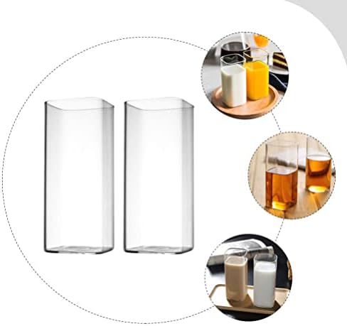 Cabilock tanke staklene čaše: 4 kom. Clear Teška baza visoka čaša piva za vodu za pivo naočale Idealne za viski, soda, čaj, vodu, sok i miješane pića