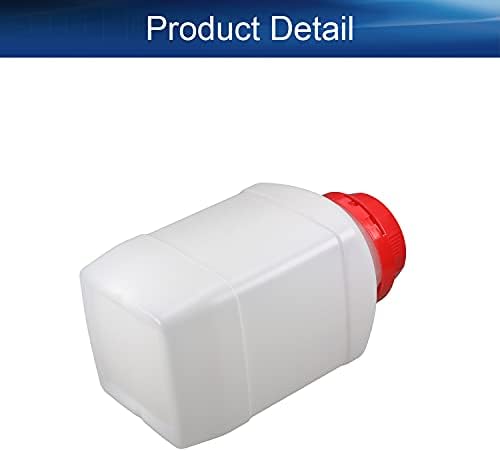 Bettomshin 1pcs široka boca usta, 1200ml PE plastična zaptivna boca za brtvljenje tekućine, kvadratni laboratorijski laboratorijski uzorak, prozirna prozirna s crvenim poklopcem protiv krađe
