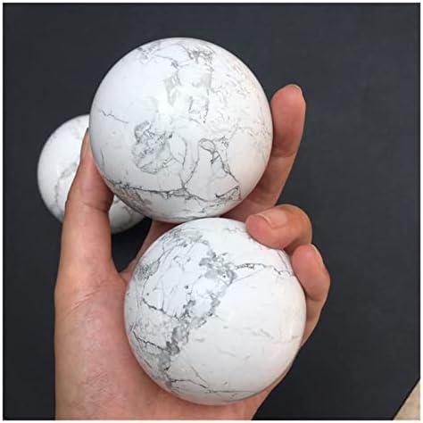 Craftsman Prirodni kamen Howlite Crystal Ball Polirano Rock Feng Shui Kvarcna sfera Dijeljenje Dekoracija