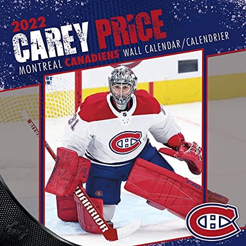 Turner Sports Montreal Canadiens Carey Cijena 2022 12x12 Zidni kalendar igrača