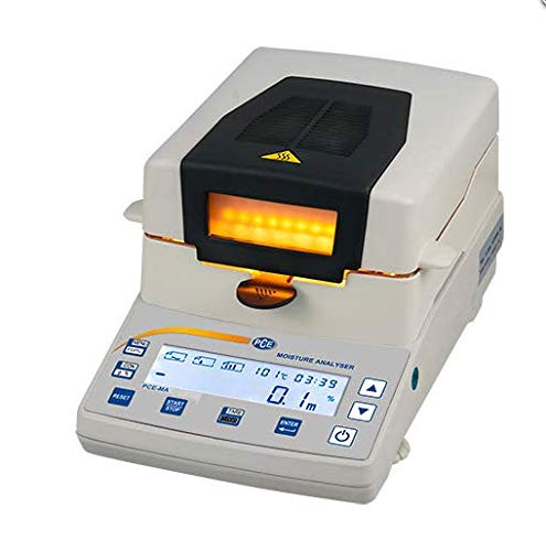 Gravimetrijski mjerač vlage ili gubitak pri sušenju analizator vlage PCE-MA 110 sa komorom za sušenje sa grijanim halogenom, kapacitet vaganja 110 g od PCE instrumenata