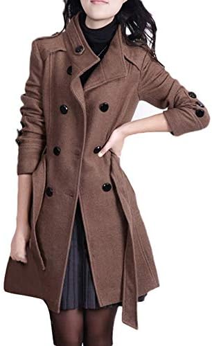ZL Geqinai ženski kaput dugih graška dame Dressy Fashion ženske haljine jakne jeseni zimski gornji odjeća kaputa od postolja graškom