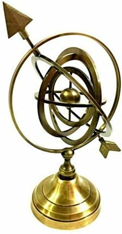 AK nautička antikva velika potpuno mesinga armilarna sfera ugravirana nautička astrolabe rashi
